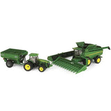Kit Colheita Miniatura Colheitadeira S680 + Trator 8360r - 1/64