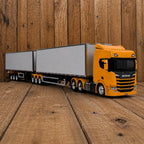 SCANIA R540 6X4 + rodotrem baú randon Escala 1/24 (Controle Remoto)