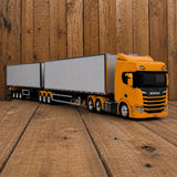 SCANIA R540 6X4 + rodotrem baú randon Escala 1/24 (Controle Remoto)