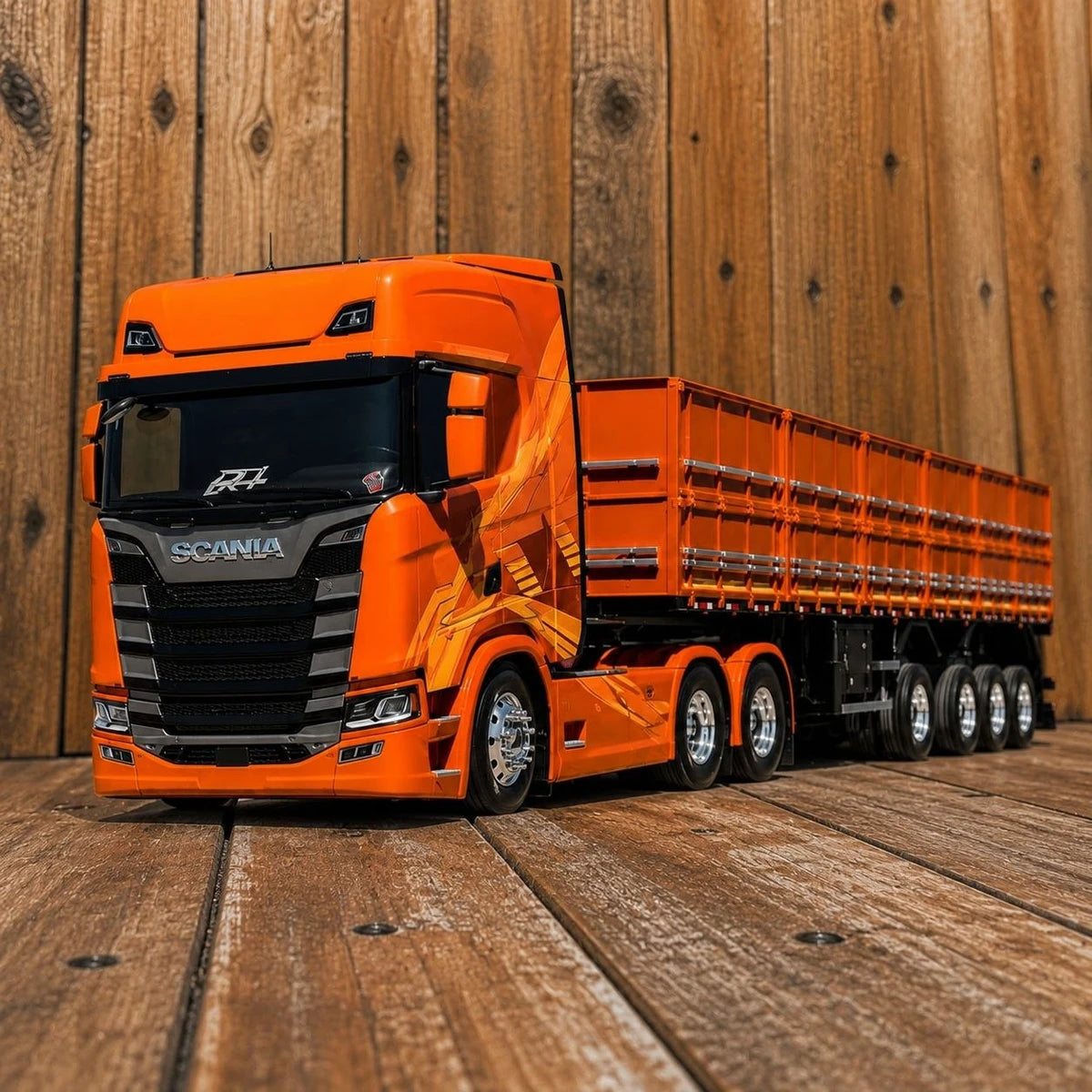 Scania (NTG) Highline Laranja Horizonte Escala 1/24 (Controle Remoto)