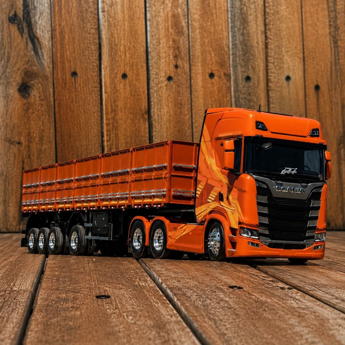 Scania (NTG) Highline Laranja Horizonte Escala 1/24 (Controle Remoto)