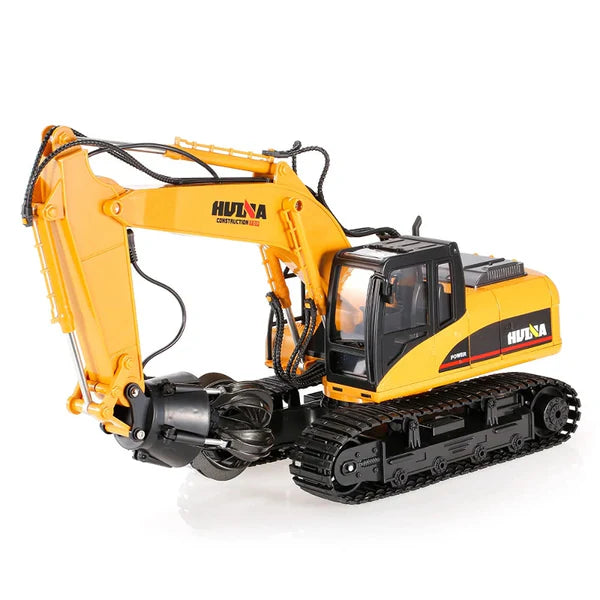 Huina 1571 Escavadeira com Garra (Controle Remoto) – Escala 1/14