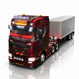 Scania 770S 6x4 Baú com LED Customizado (Controle Remoto)