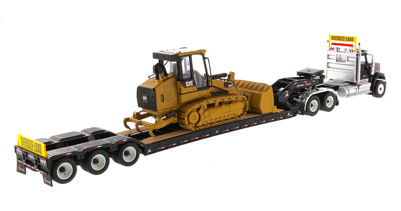 International HX520 + Trator de Esteira CAT (Controle Remoto) – Escala 1/14