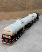 Miniatura Volvo FH Globetrotter Rodotrem Tanque Duplo  1/24