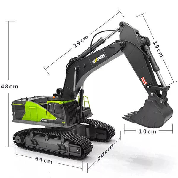 Huina 1593 Escavadeira Hidráulica (Controle Remoto) – Escala 1/14