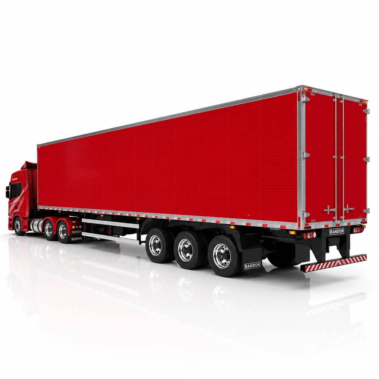 Scania Highline + Carreta Container Dourada – Escala 1/24 (Controle Remoto)