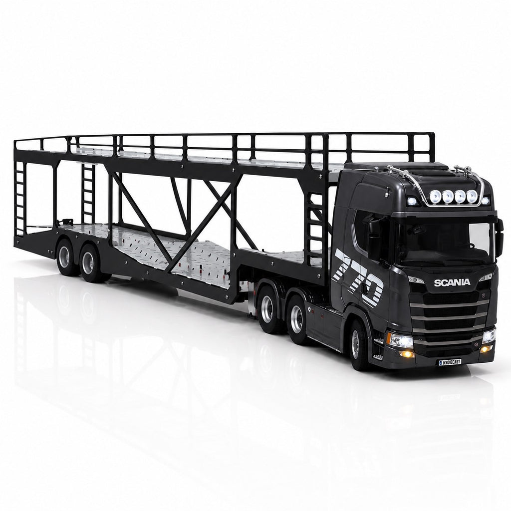 Scania 770 S V8 + Carreta Cegonha – Escala 1/24 (Controle Remoto)