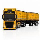 Volvo FH 540 Globetrotter + Rodotrem Graneleiro Randon – Escala 1/24 (Controle Remoto)