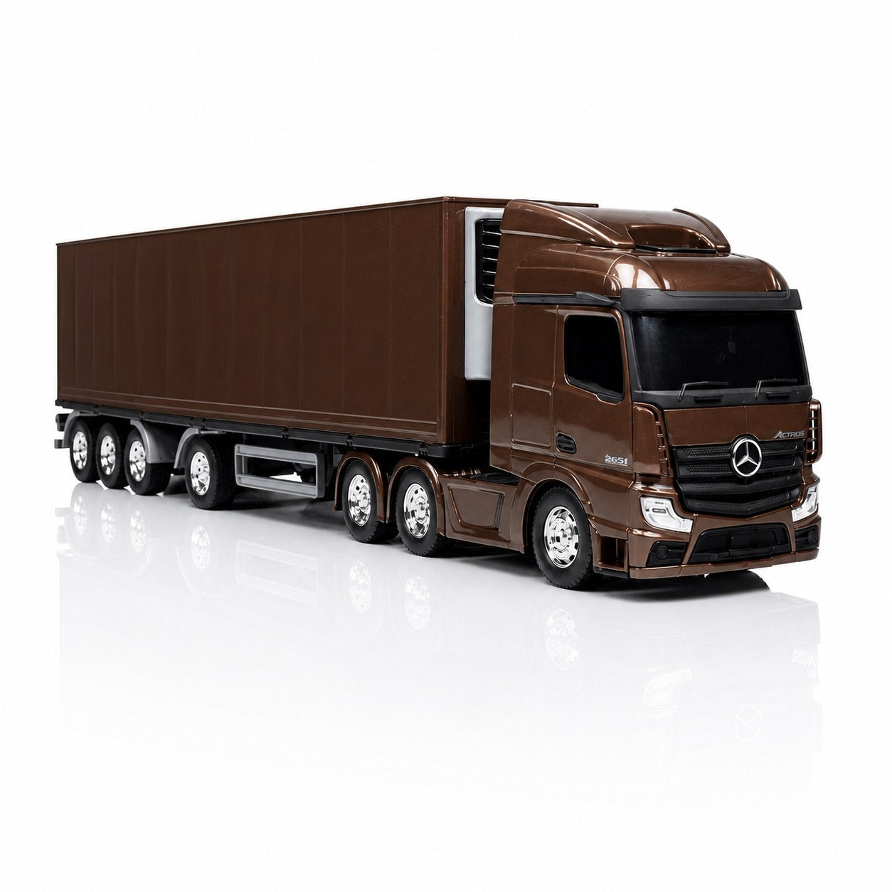 Mercedes-Benz Actros 2653 LS + Baú Refrigerado – Escala 1/24 (Controle Remoto)