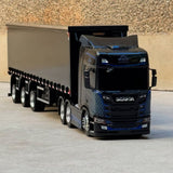Miniatura Scania NTG + Carreta Vanderleia Sider Guerra – Escala 1/24 (Personalizável)